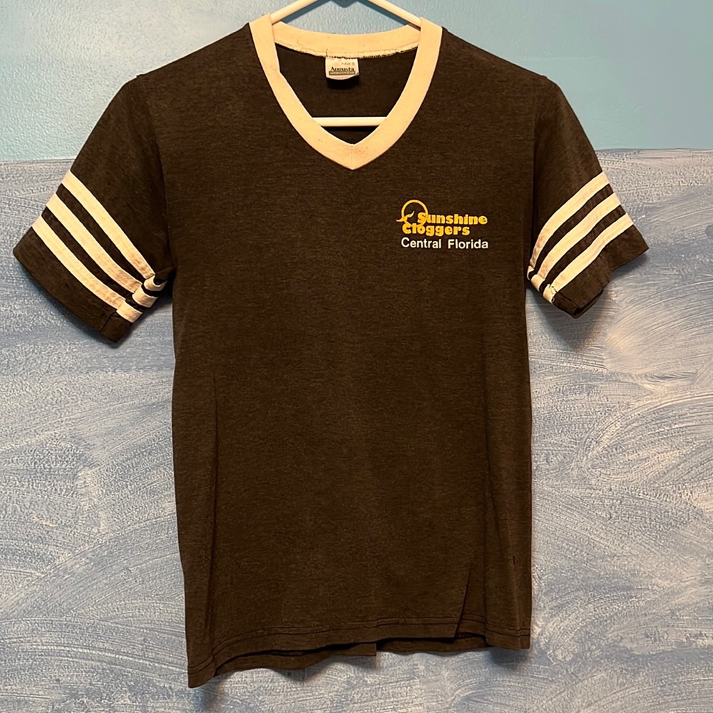 Vintage T-Shirt Sunshine Cloggers Ringer Tee